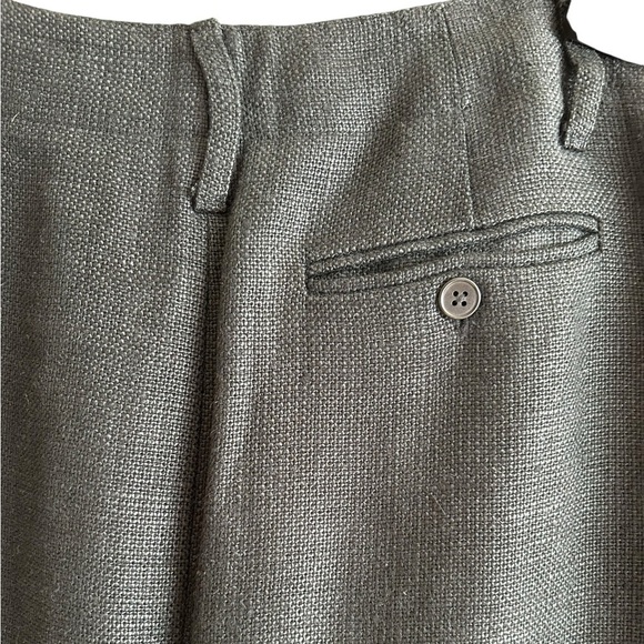 Ralph Lauren Collection Purple Label Black Linen Midi Pencil Skirt Size 6 - Picture 9 of 15
